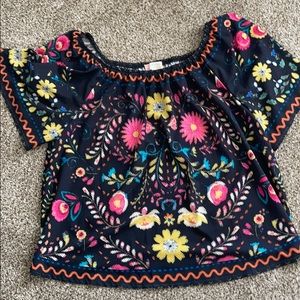 Flying Tomato Bright Floral Off Shoulder Top